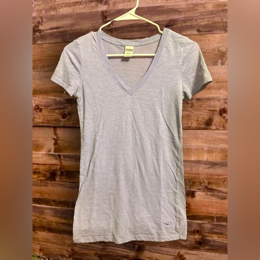 VS PINK V-Neck Short Sleeve